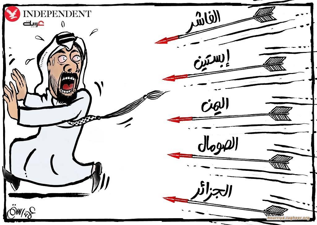 كاريكاتير سعودي يسخر من محمد بن زايد