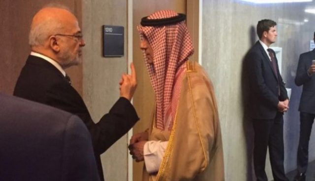 الجعفري يحتج على الجبير والسبهان وجها لوجه.. ماذا قال لهما؟