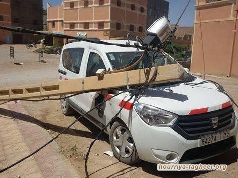 حرائق وسقوط أعمدة كهربائية وإشارات مرورية بسبب الرياح