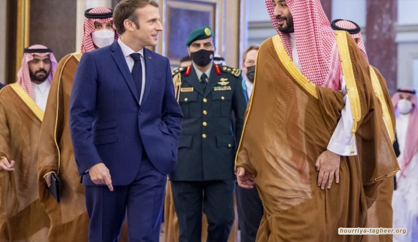 #ماكرون عراب التستر على جرائم #محمد_بن_سلمان