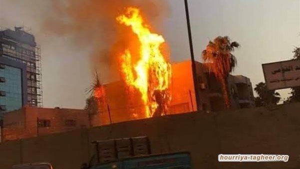 حريق كبير بعقبة الملك فهد في منطقة