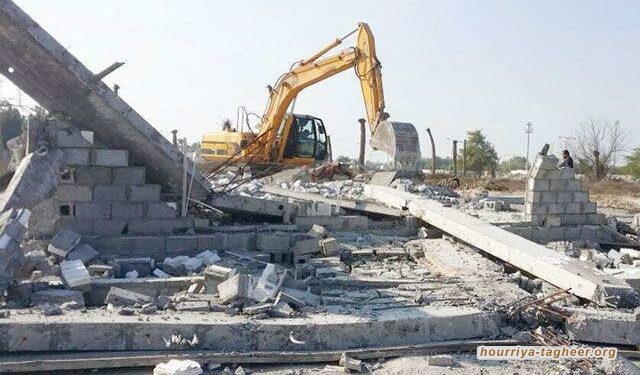 سلطات آل سعود تهدم مسجد ثان في المنطقة الشرقية
