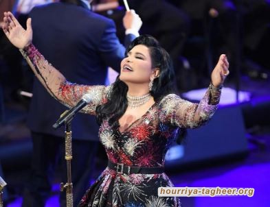 أحلام تؤدي رقصة شعبية في حفل أبها السعودية