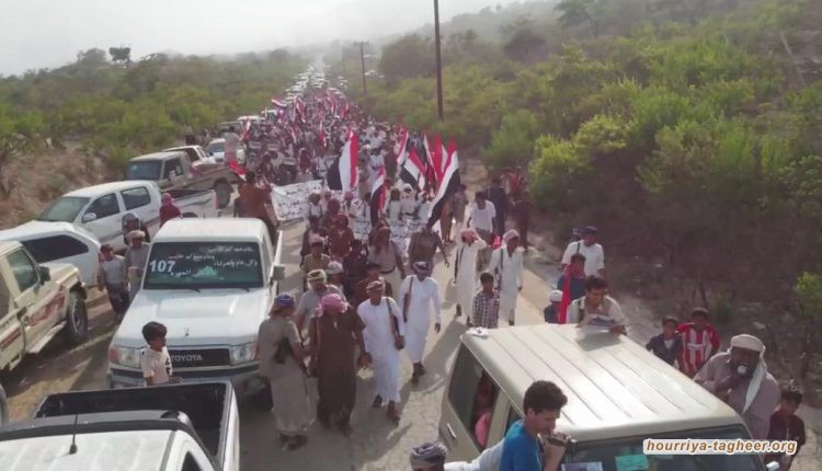سكان محافظة المهرة يمهلون القوات السعودية 3 ايام للانسحاب من محافظتهم
