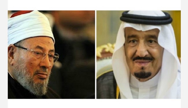 بالصورة/الملك سلمان يستضيف القرضاوي رغم الحكم بإعدامه!