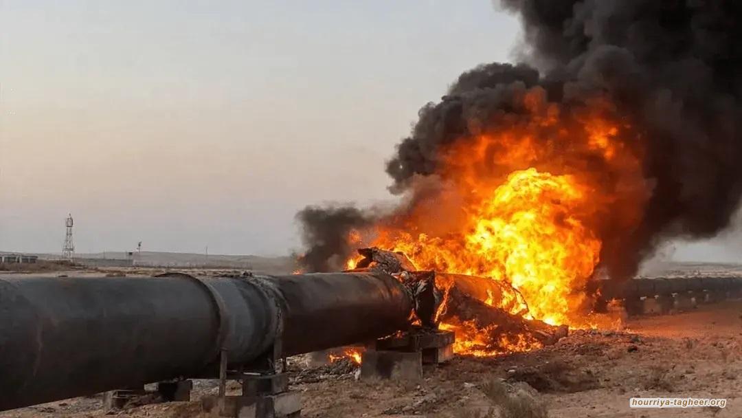 صحف بريطانيا تنشر صورًا جديدة لأهم مدن النفط السعودية المقصوفة