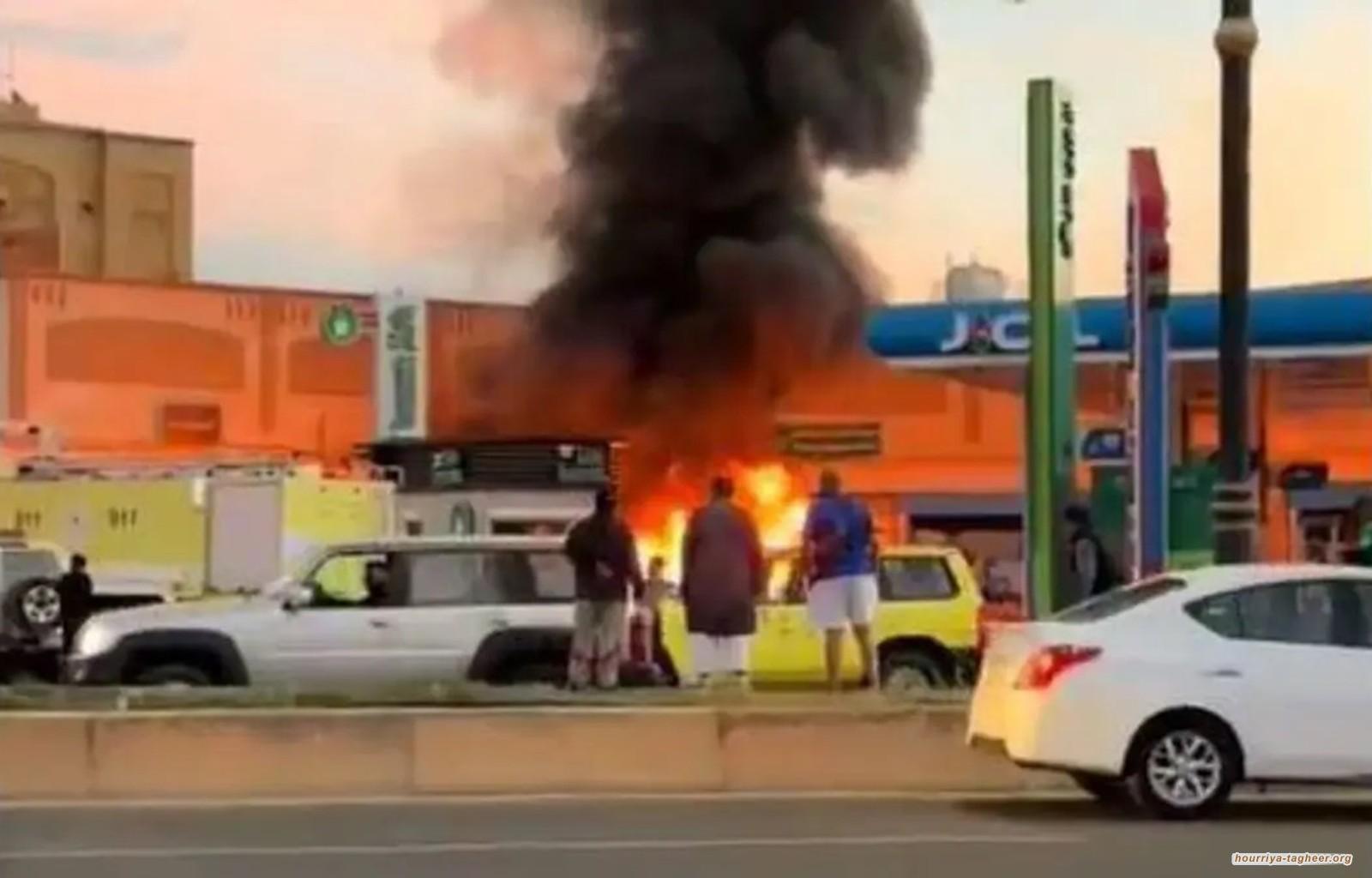 اندلاع حريق ضخم في المدينة المنورة