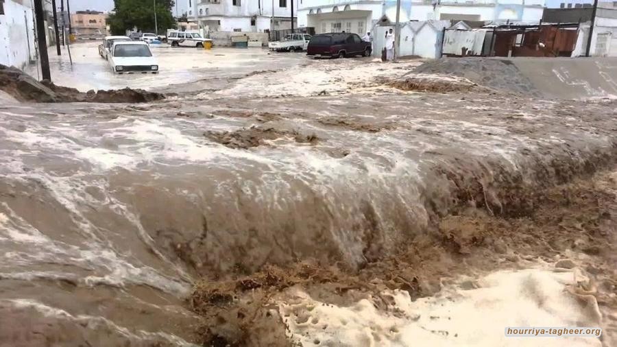 نجران تغرق بالسيول وسط إهمال حكومي فاضح