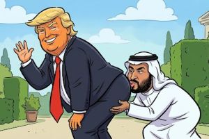 علماء الدين يباركون لابن سلمان تقبيل مؤخرة ترامب