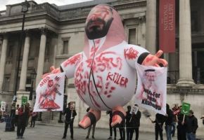 مظاهرة مناهضة لبن سلمان في لندن